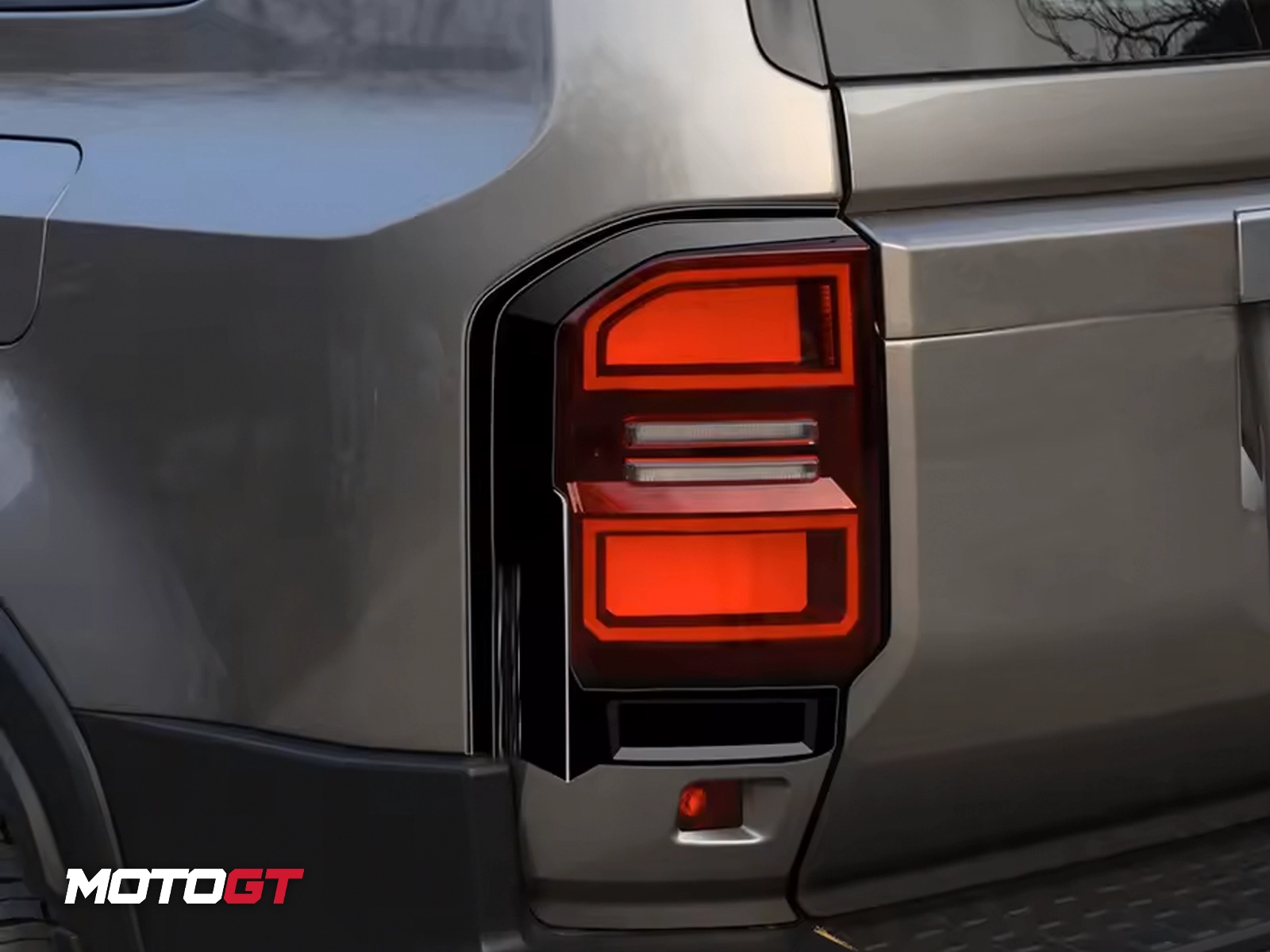PRADO CARBON FIBER LOOK TAILLIGHT TRIM COVER