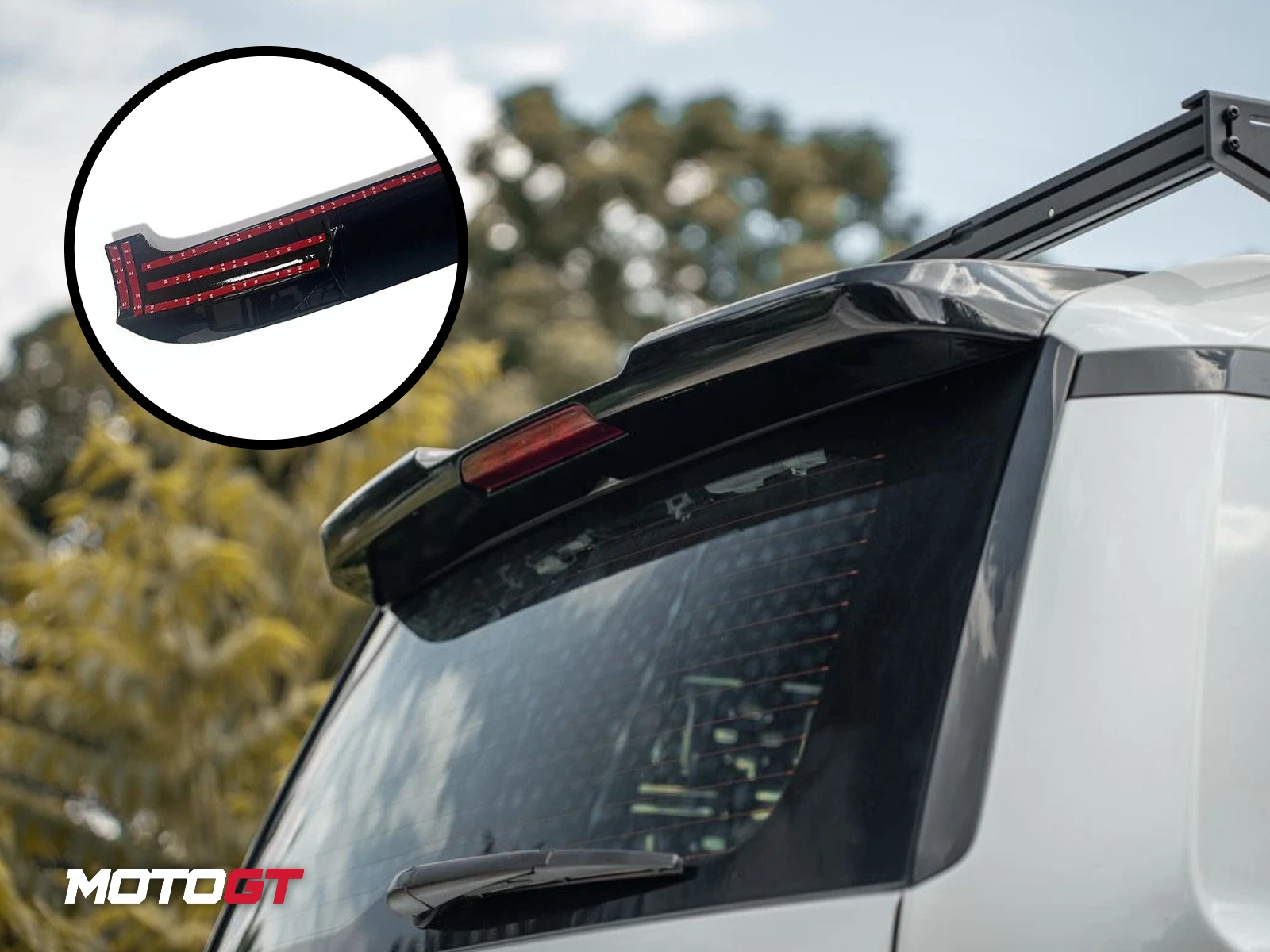 PRADO REAR ROOF SPOILER